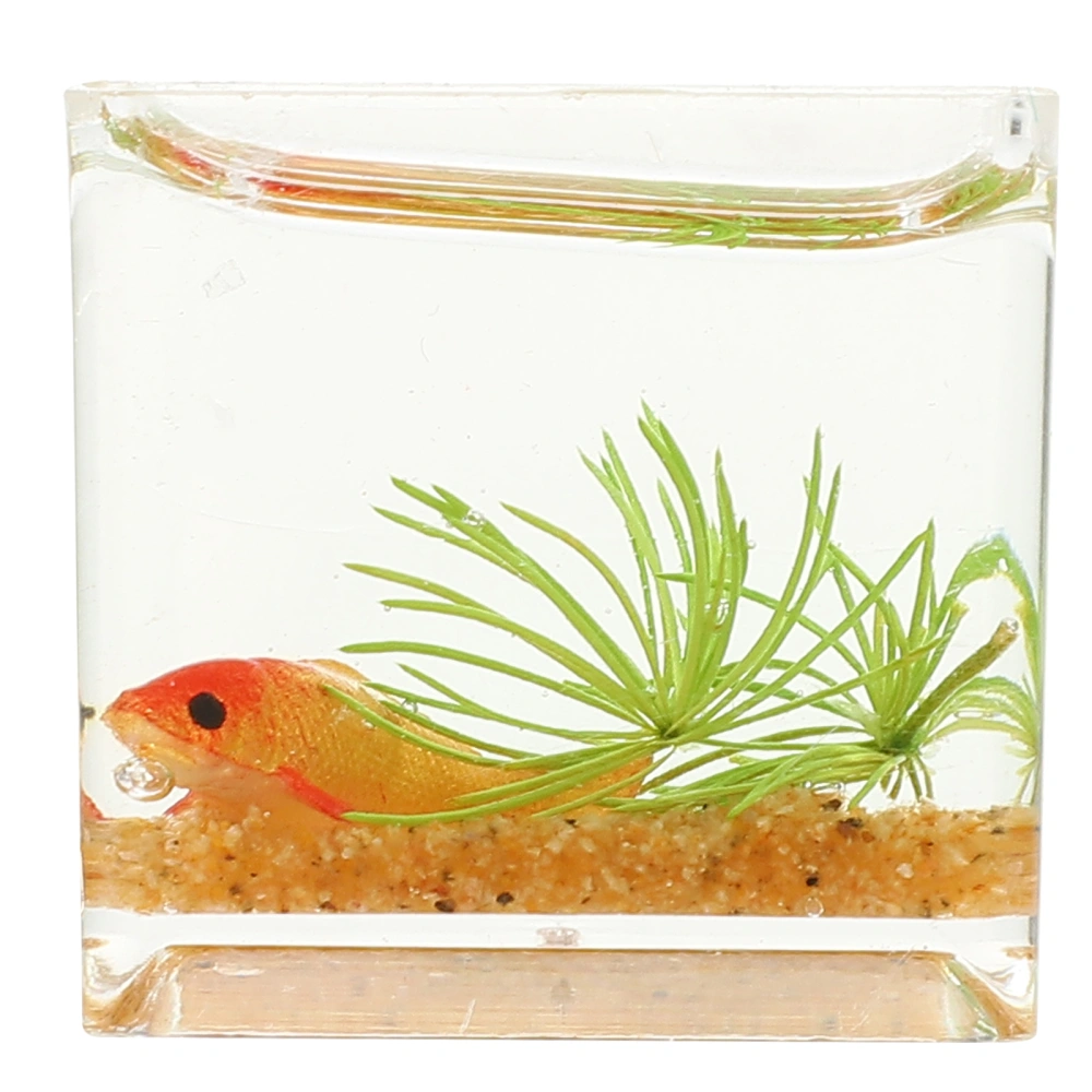 Miniature Fish Tank Tiny Fish Tank Ornament Small Fish Tank Decor Mini House Decor