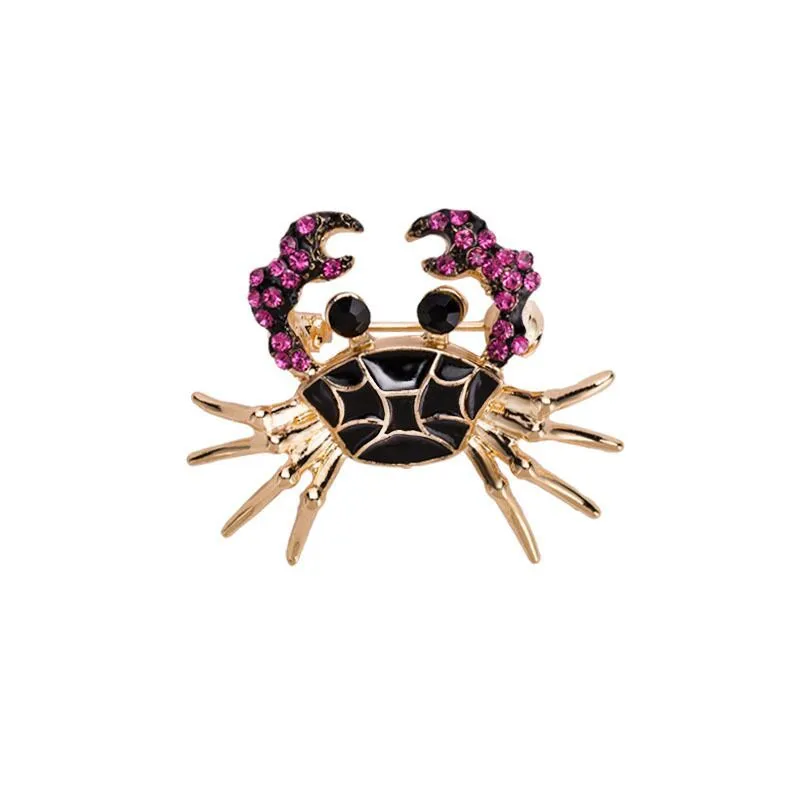 Decorative Crab Brooch Animal Lapel Pin Cute Brooch Small Crab Brooch Pin Women Brooch