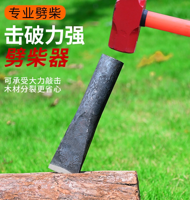 Log Splitter Manual Firewood Splitter Heavy Duty Splitting Wedge Wood Crack for Log