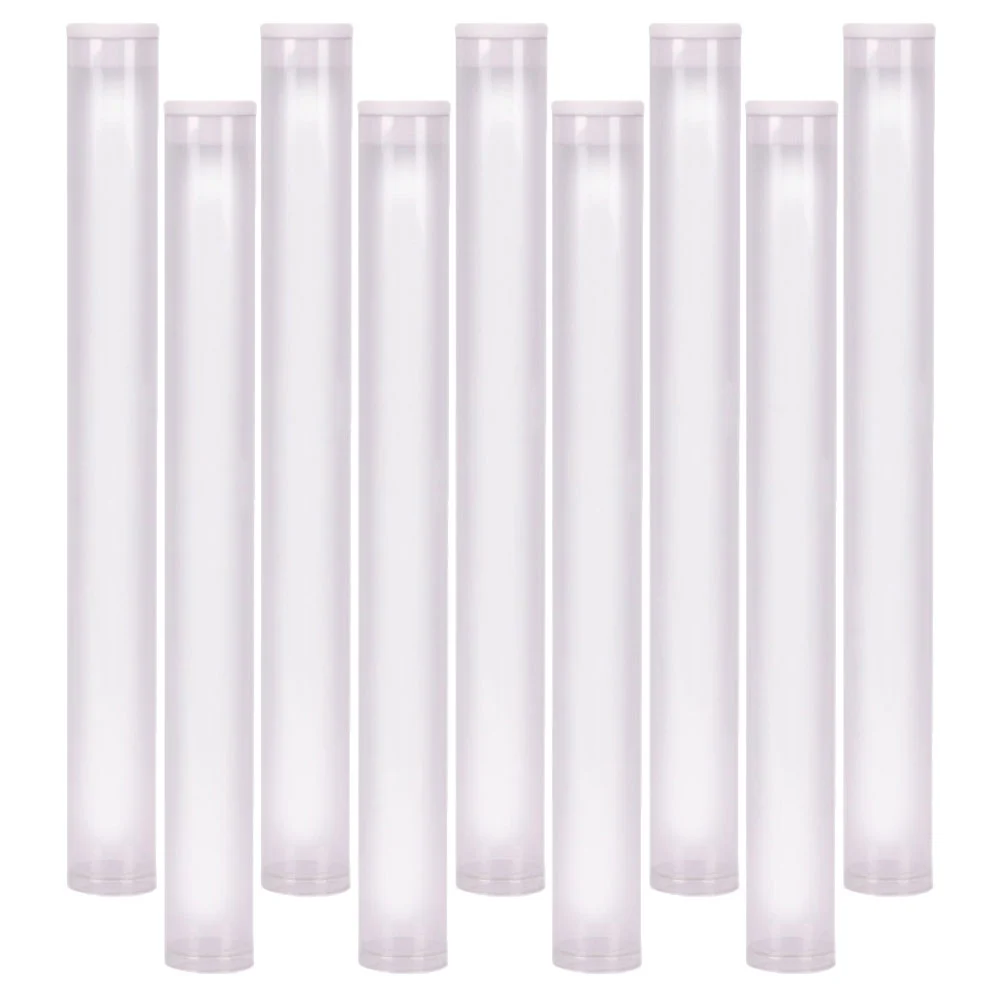 9Pcs Acrylic Incense Tubes Incense Stick Storage Holders Transparent Incense Tubes Incense Holders