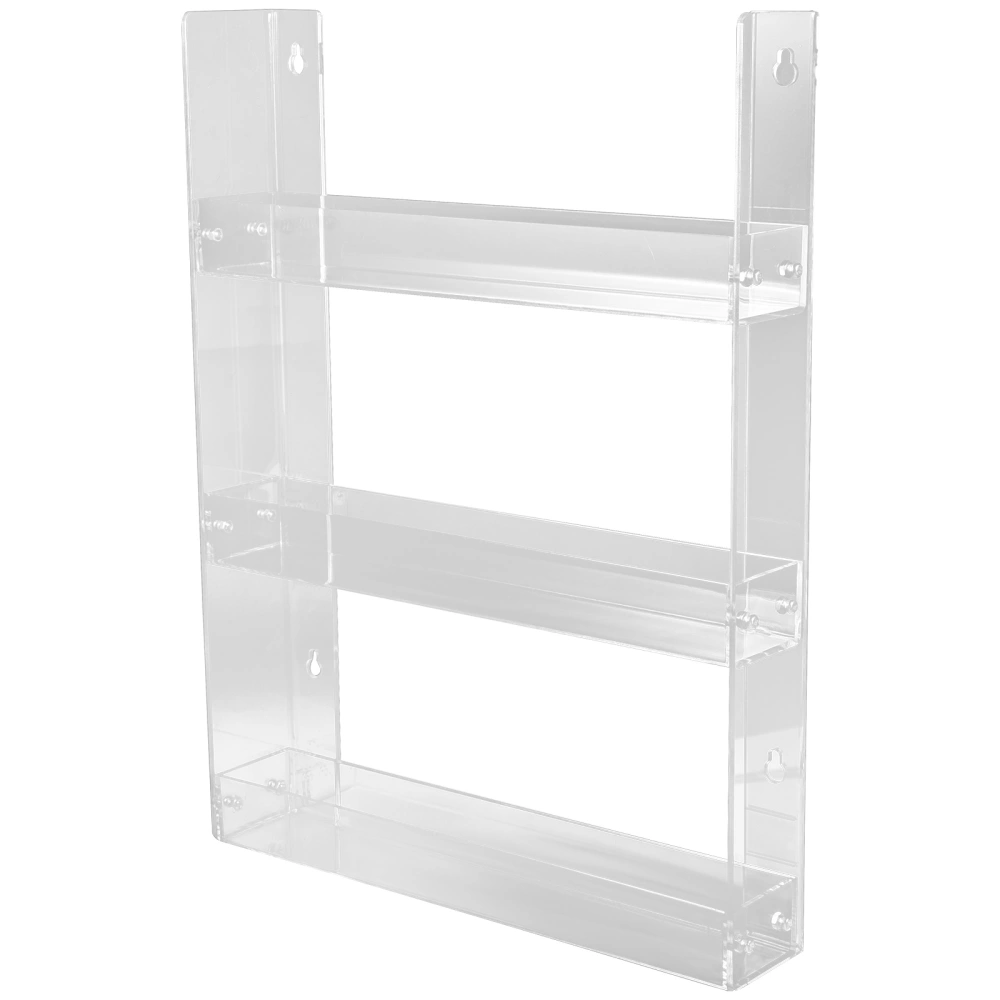 Cigarette Display Shelf 3-tier Acrylic Storage Holder Cigarette Display Stand for Store