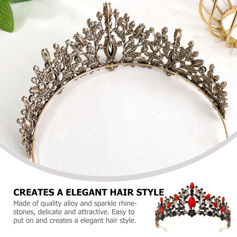 Wedding Vintage Tiaras Rhinestone Crown Women Metal Tiara Prom Costume Headpieces