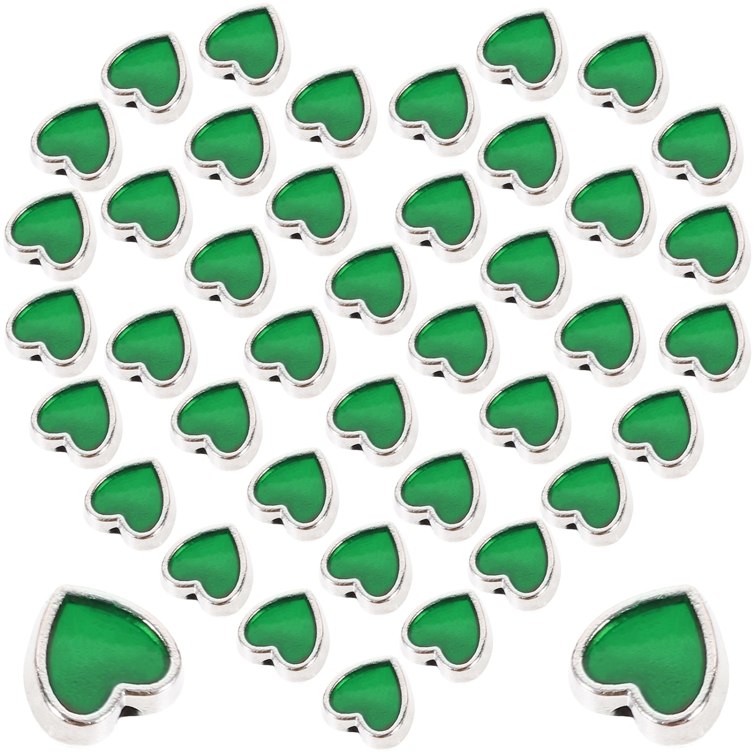 100pcs Bracelet Making Kit Beads Heart Spacer Beads Spacer Beads for Jewelry Making
