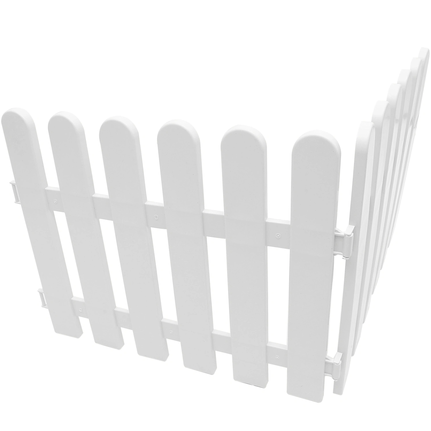 2pcs Plastic Garden Lawn Fence Landscape Fencing Ornamental Garden Border Panel