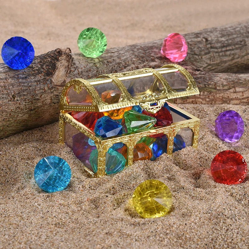 1 Set of Plastic Diamond Gems Toy Diving Gems Pool Toy Jewelry Playset Treasure Toy