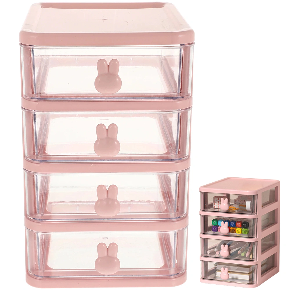 Desk Organizer with Drawers Desktop Storage Drawer Multi-layer Stationery Storage Case Stationery Holder