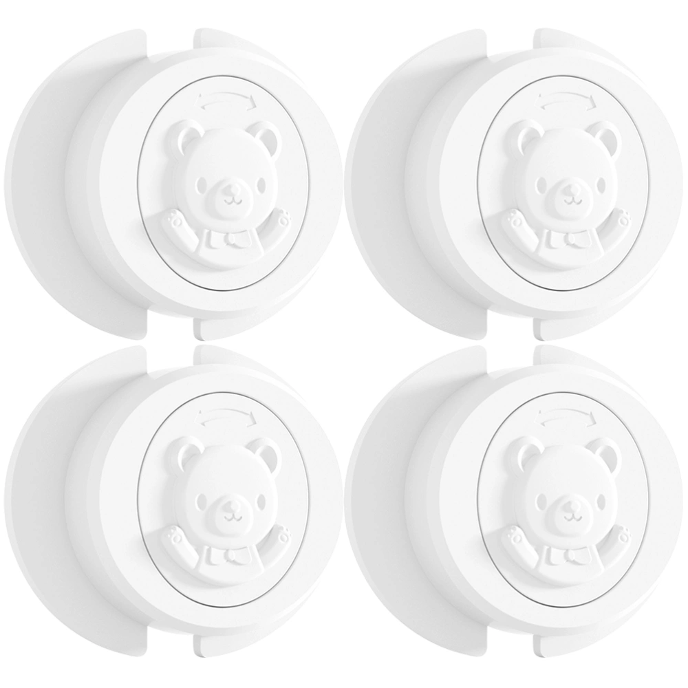 4pcs Kid Safe Cabinet Door Locks Cartoon Child Safety Lock Baby Refrigerator Safety Locks