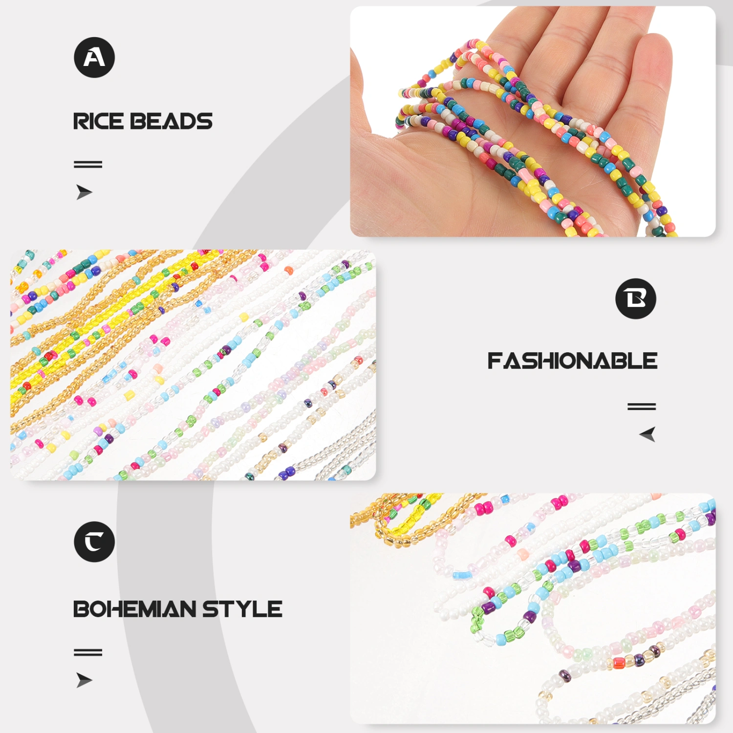 12pcs Waist Beads Women Waist Beads Body Chain Body Jewelry Waist Chains for Women