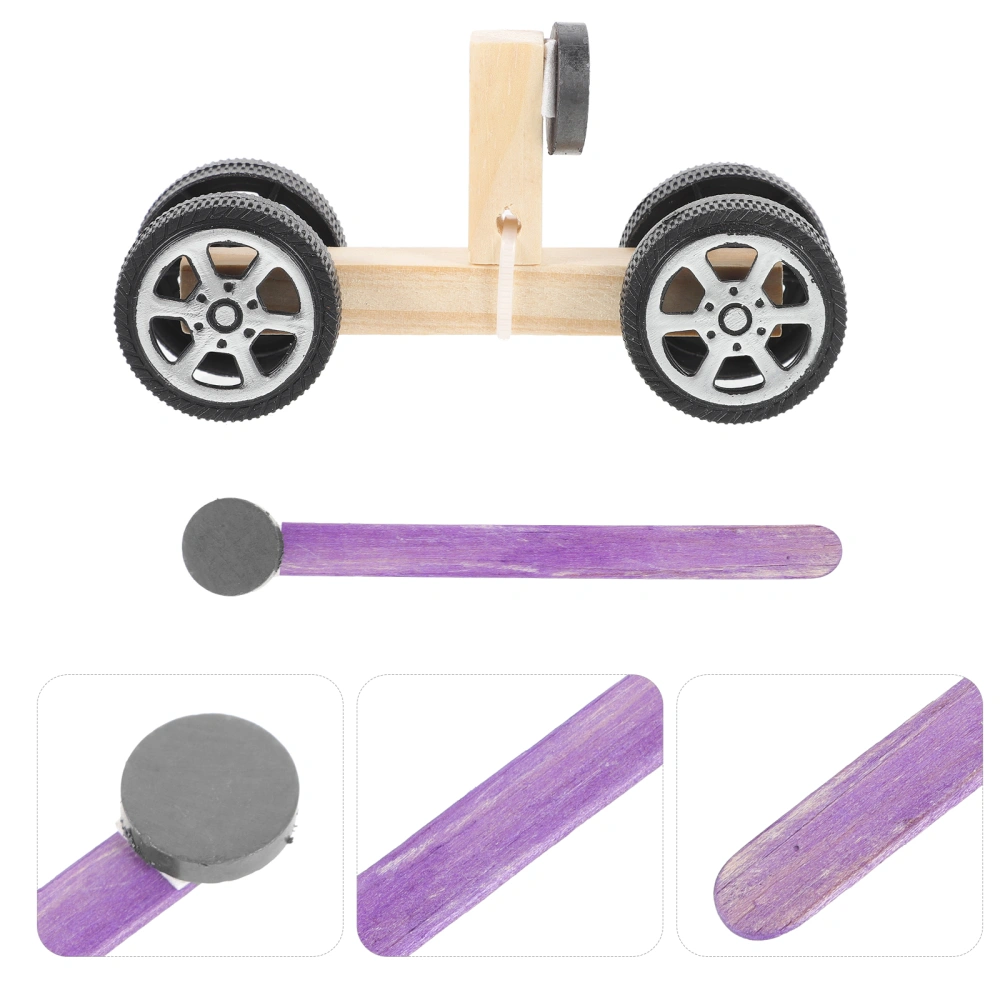 2pcs Magnetic Car Toys Kids Assembled Toys Science Experiment Kids Educational Toy Gifts