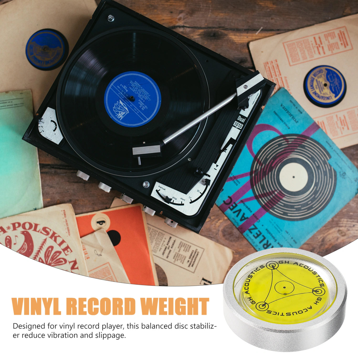 Balanced Disc Stabilizer Professional Record Stabilizer Phonograph Stabilizer