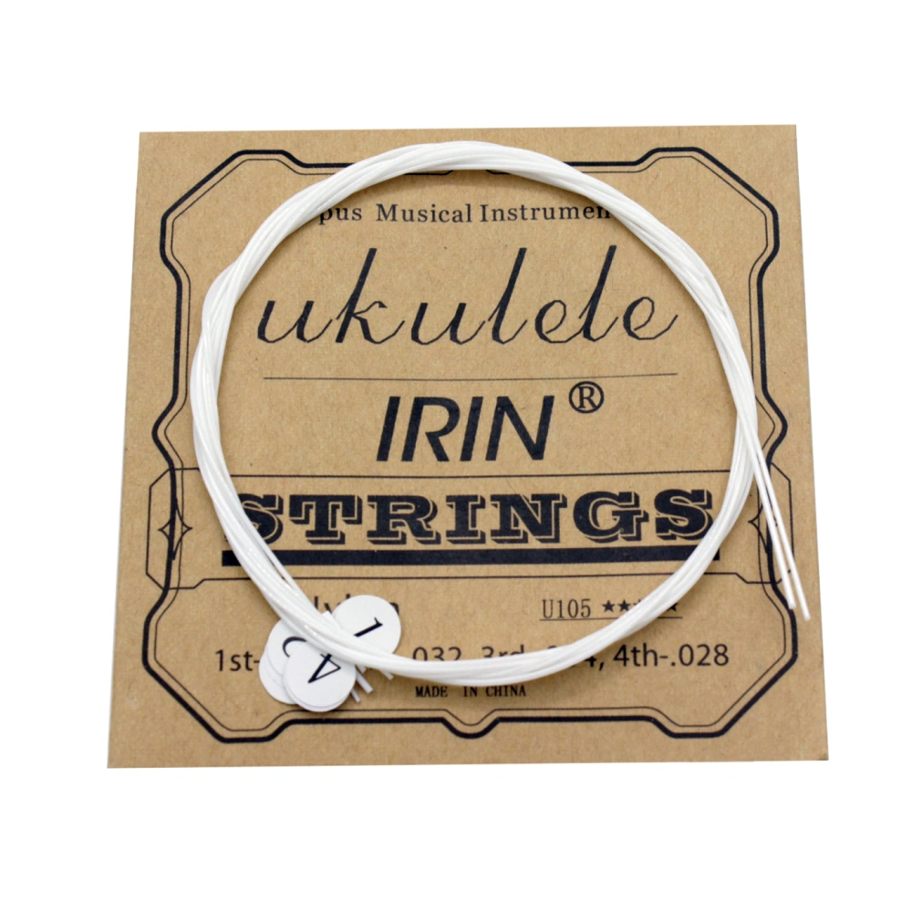 4pcs Ukulele String Set Sturdy Nylon String Replaceable Ukulele String Part