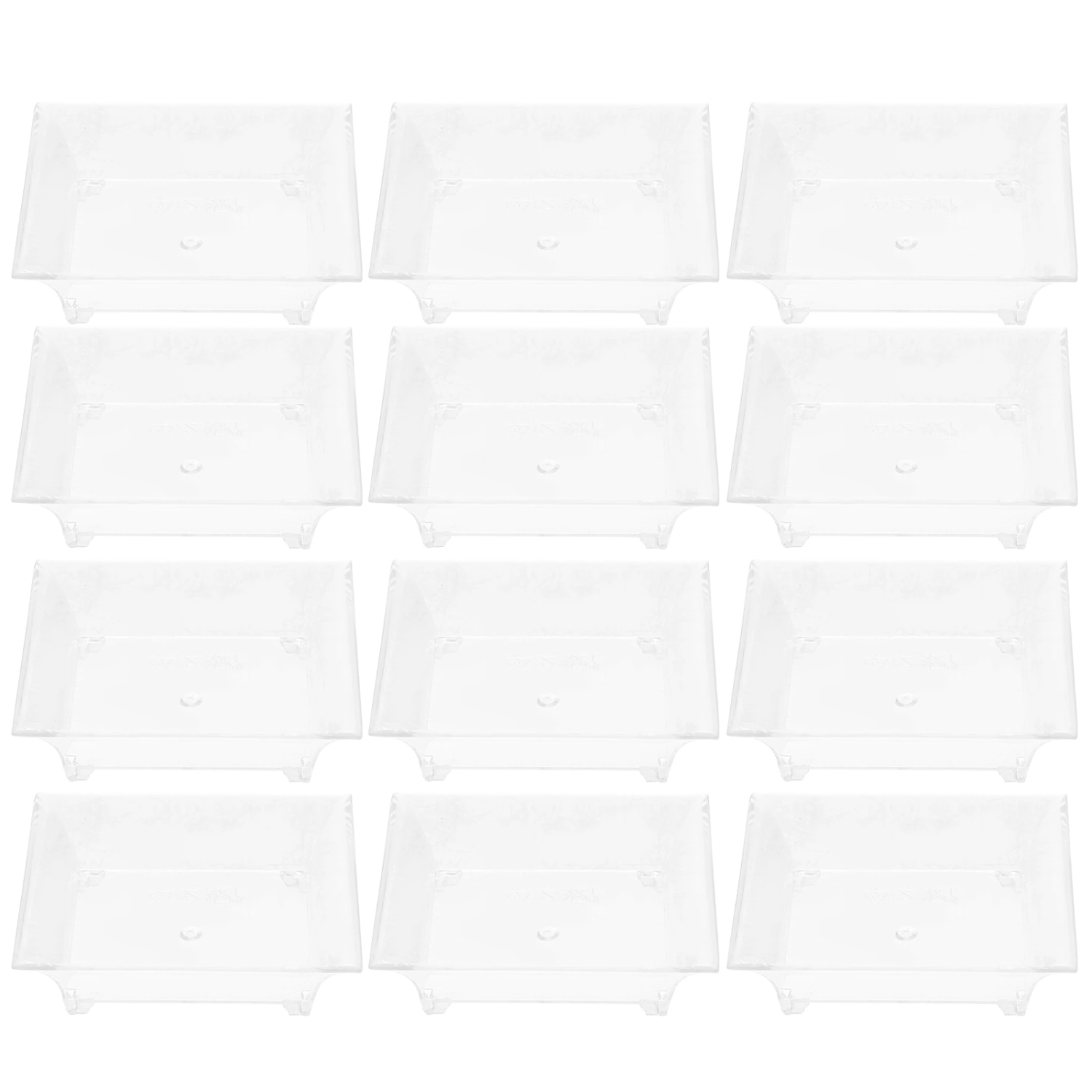 50pcs Outdoor Disposable Serving Trays Disposable Serving Plates Party Serving Plates