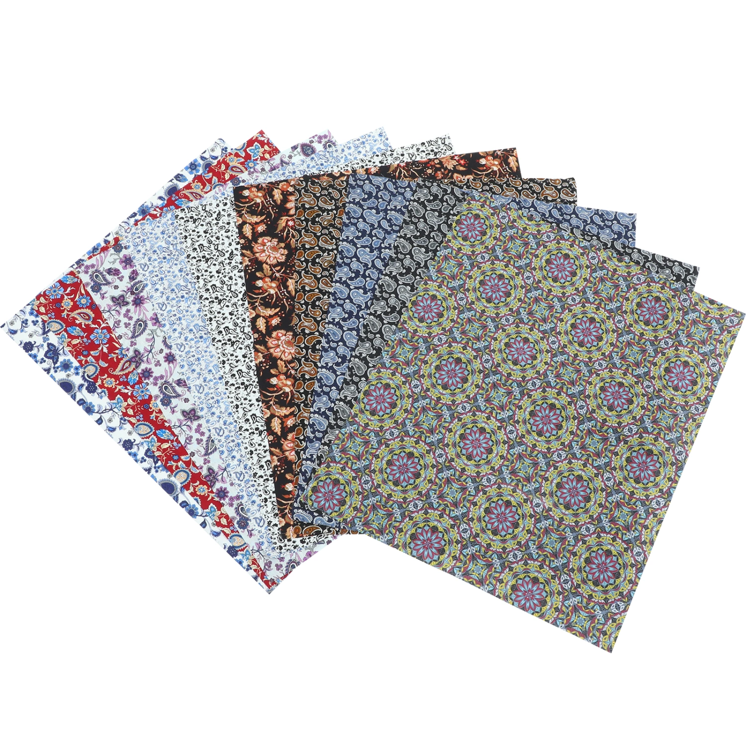 10pcs Quilt Fabric DIY Craft Fabric Embellishment Fabric Sewing Scrapbooking Fabric