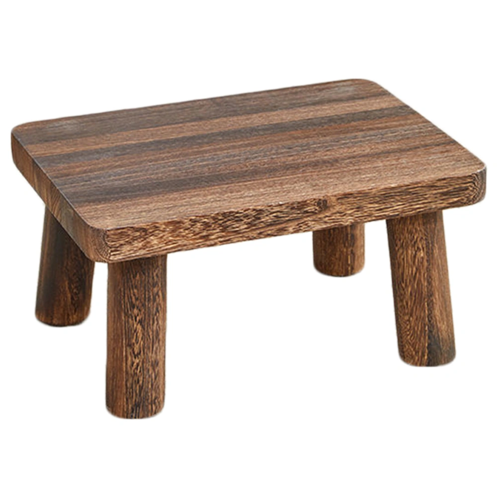 Wooden Step Stool Rectangle Wooden Stool Small Wooden Stool Foot Stool for Kitchen