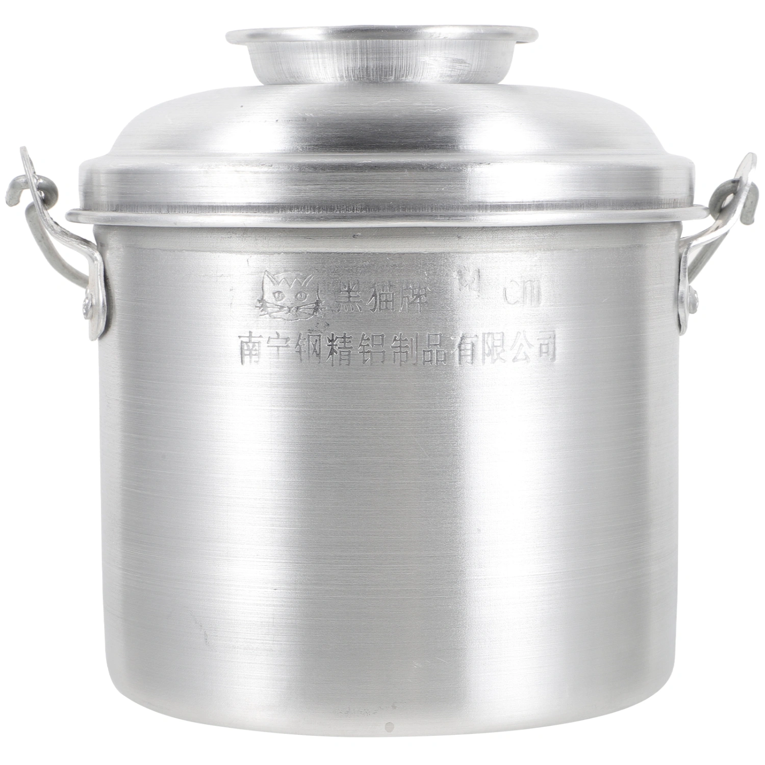Round Lunch Box 2-Layer Camping Lunch Case Retro Lunch Box Aluminum Food Container