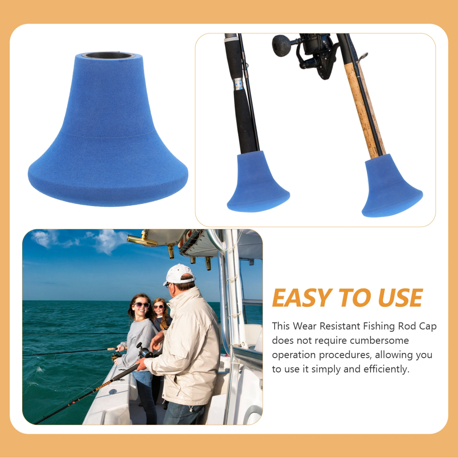 Fishing Rod Cushion Floating Fishing Rod Seat Practical Fishing Rod Protector Fishing Rod Cap