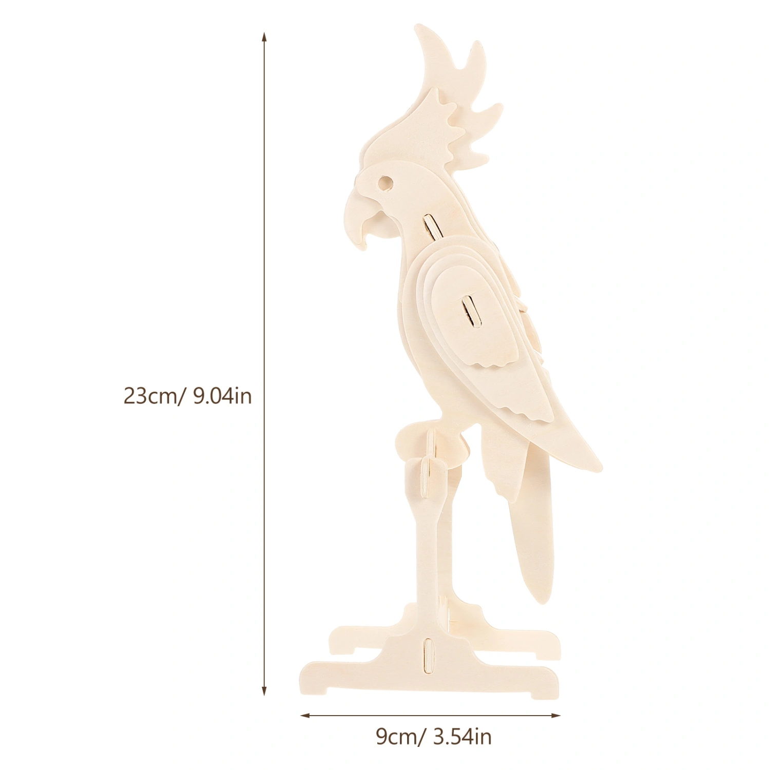 2pcs Animal Puzzle Toys Interactive Puzzle Jigsaws DIY Wooden Animal Puzzles(Parrot Type)