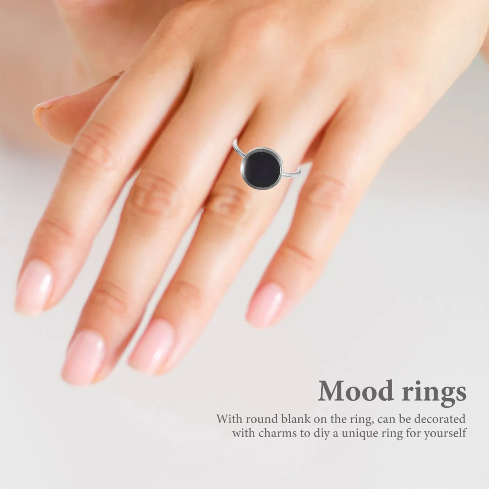 5Pcs Mood Ring Adjustable Color Changing Ring Open Finger Ring Birthday Party Gift