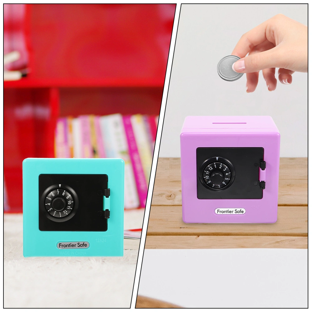 2pcs Multi-function Small Kids Safe Toy Toddler Coin Bank Safe Box Children Mini Money Container Children's Piggy Bank