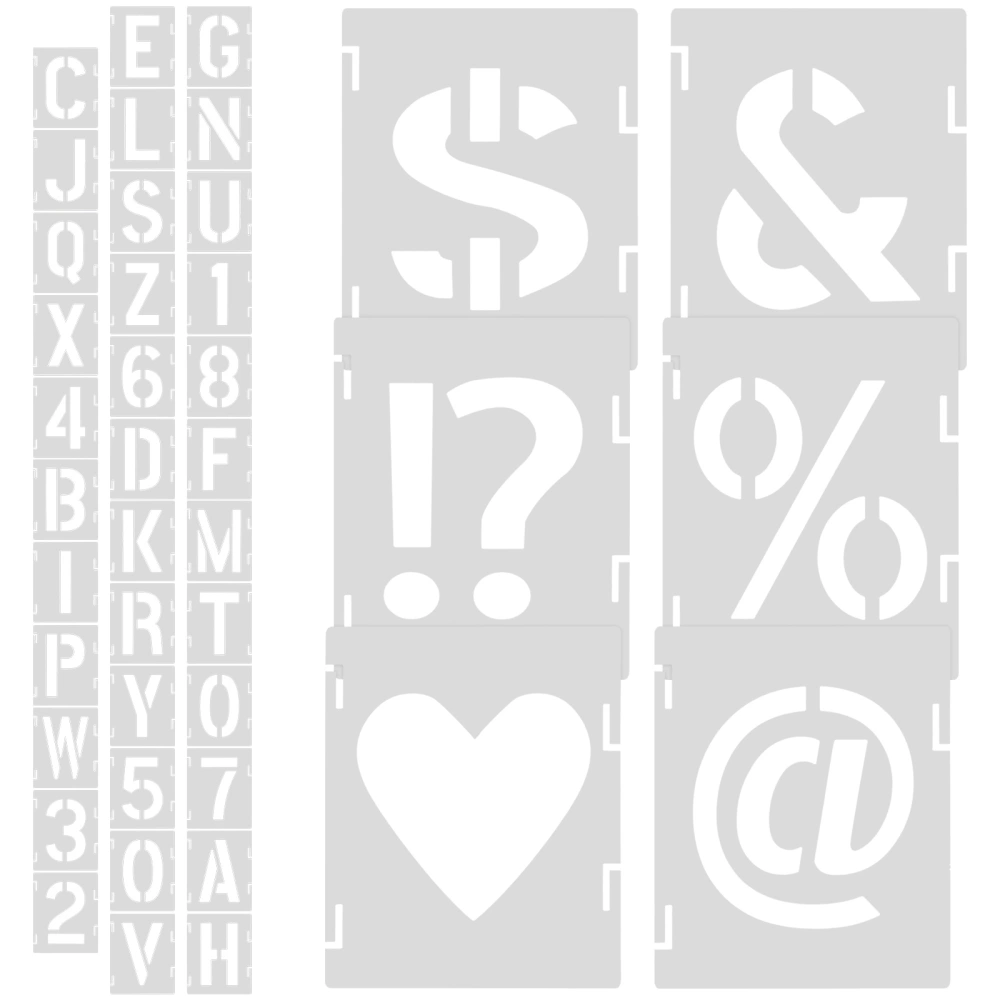 1 Set Household Spray Stencils Multi-function Letter Stencils Reusable Printing Stencils