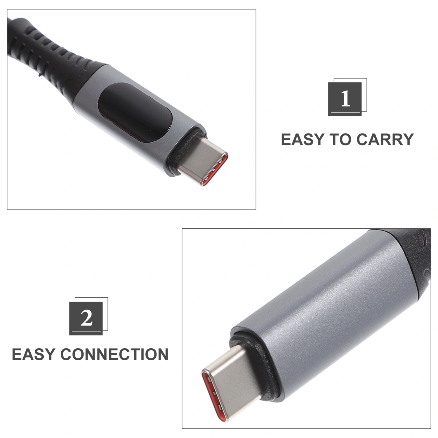 Type-C Charging Cable  Type-C Phone Charging Cord 40GB Fast Charging USB-C Cable