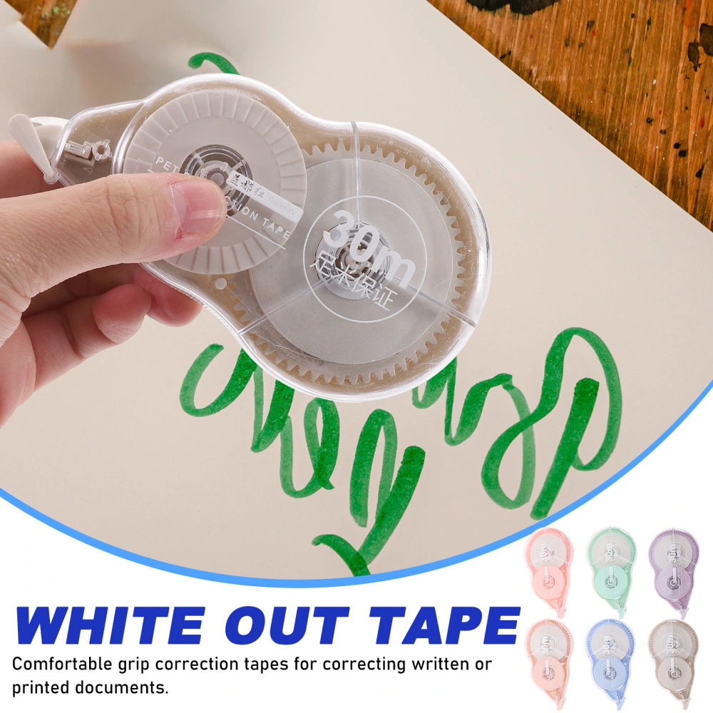 6pcs White-out Correction Tape Students Correction Tape Portable Correction Tape Small Correction Tape