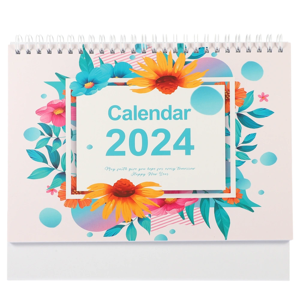 Desk Calendar 2024 Desk Calendar Ornament Stand Up Flip Calendar Decor Desktop Calendar