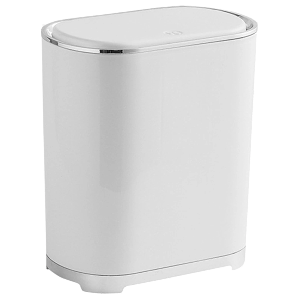 Push-Type Trash Can Bedroom Dustbin Modern Waste Bin Bathroom Garbage Bin