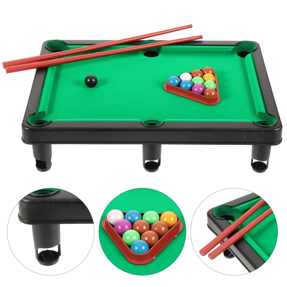 1 Set of Mini Table Billiards Game Home Desktop Billiards Game Toy Pool Table Plaything Props