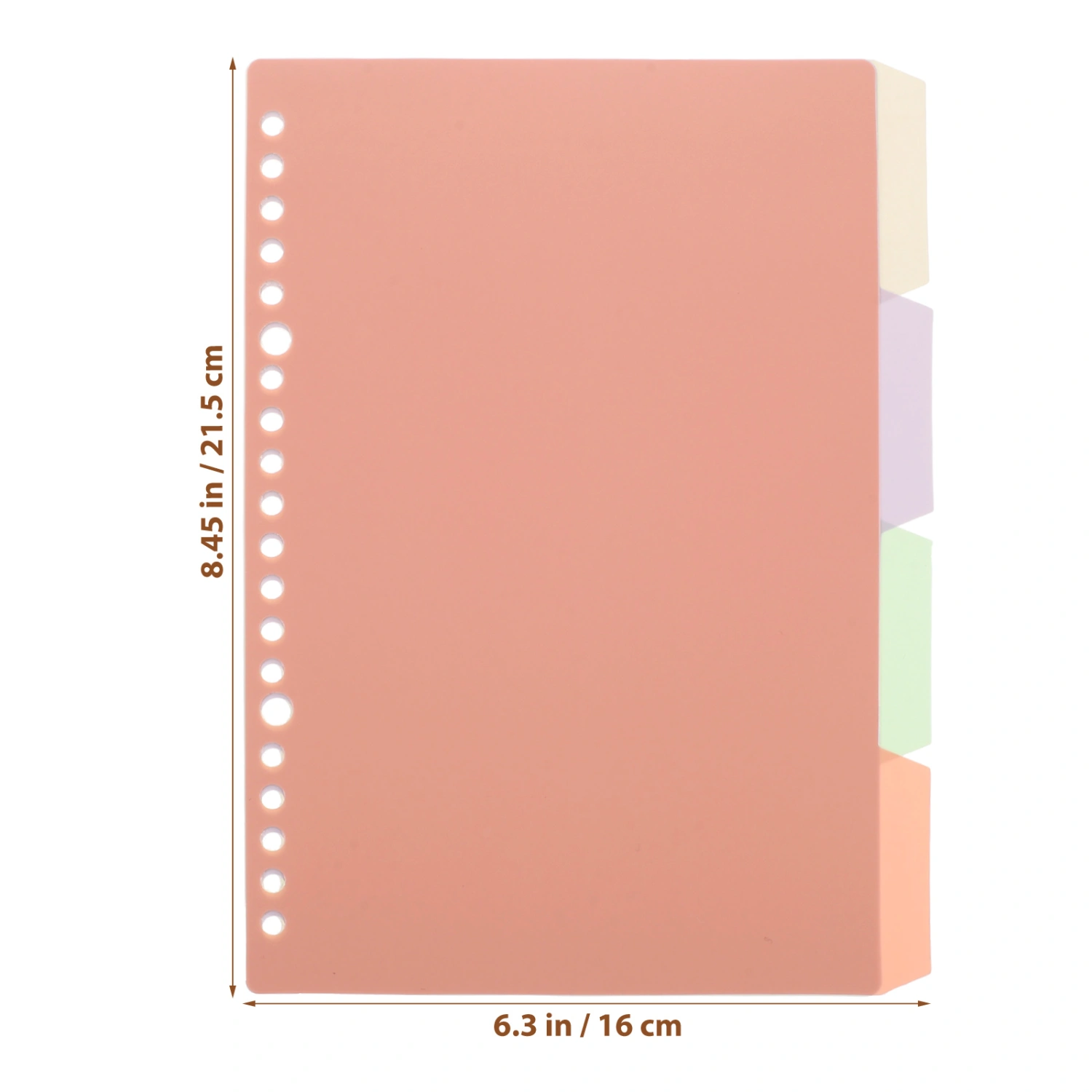 12 Sets of Plastic Binder Dividers Notepad Binder Dividers Tabs Loose-leaf Page Markers