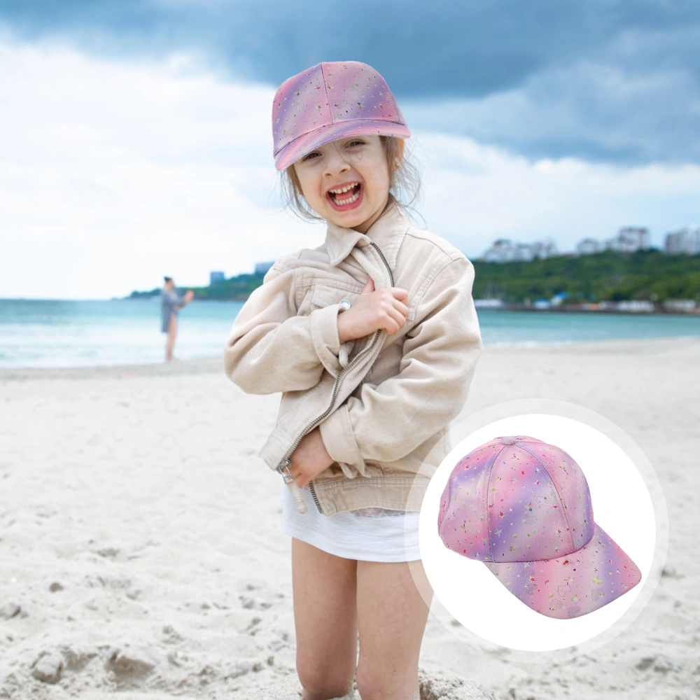 Kids Baseball Cap Girls Baseball Hat Outdoor Peaked Cap Fashion Sunshade Protection Hat