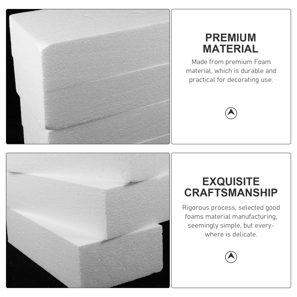 2Pcs Blank Foam Block DIY Crafts Foam Block Handmade Foam Block Model DIY Supply