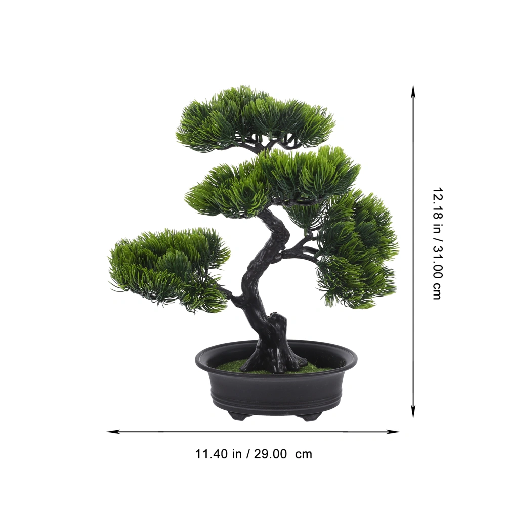 Artificial Pine Tree Bonsai Ornament Indoor Fake Plants Decor Fake Bonsai Ornament