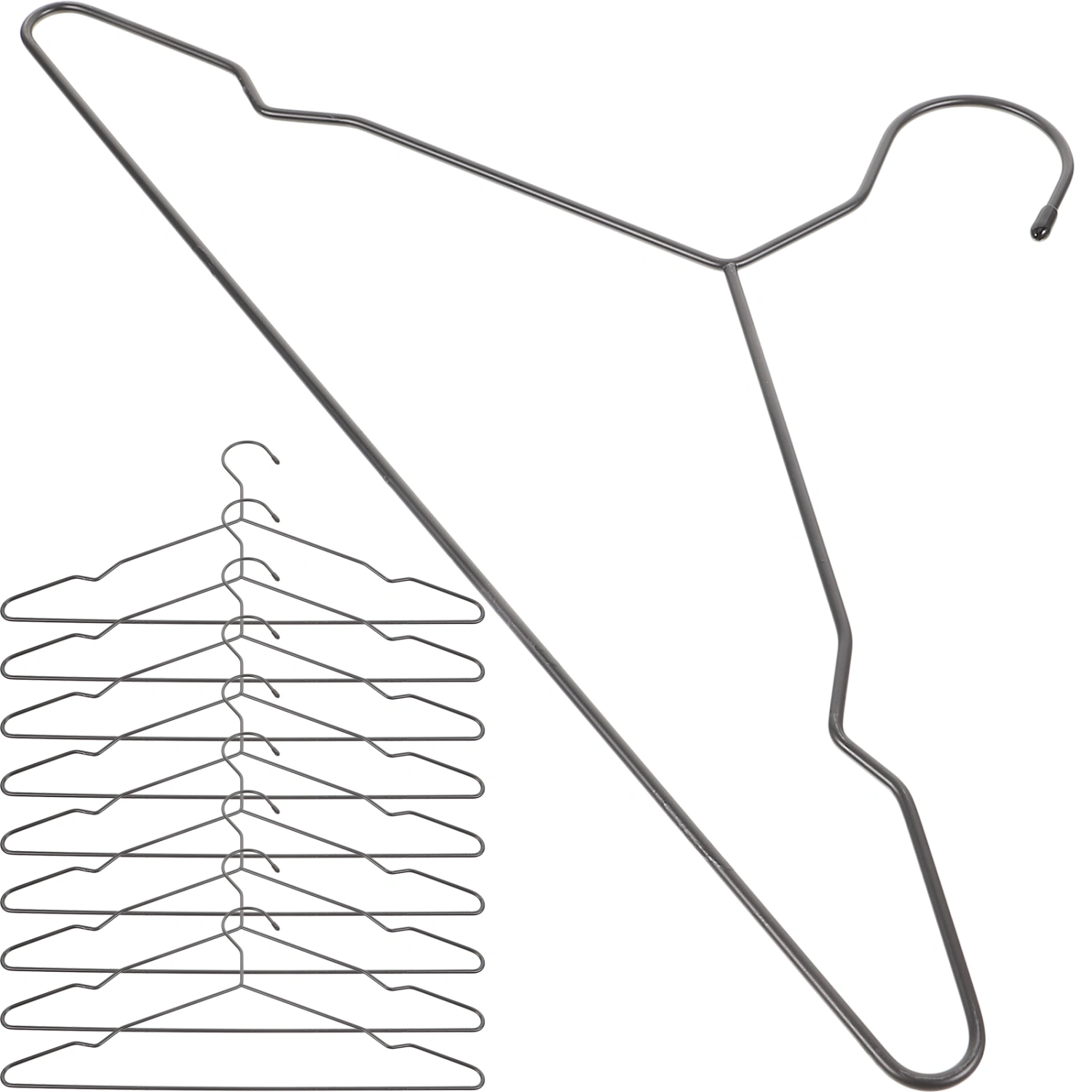 10pcs Clothes Hangers Wardrobe Closet Hangers Metal Pants Hangers Heavy Duty Coat Hangers