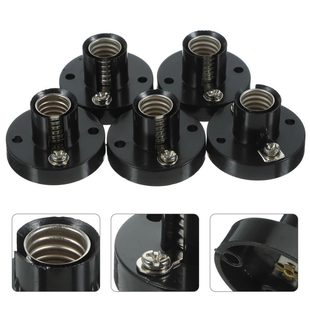 5pcs  Bulb Holders E10 Sockets Light Bulb Holder Screw Lamp Holders E10  Lamp Holders