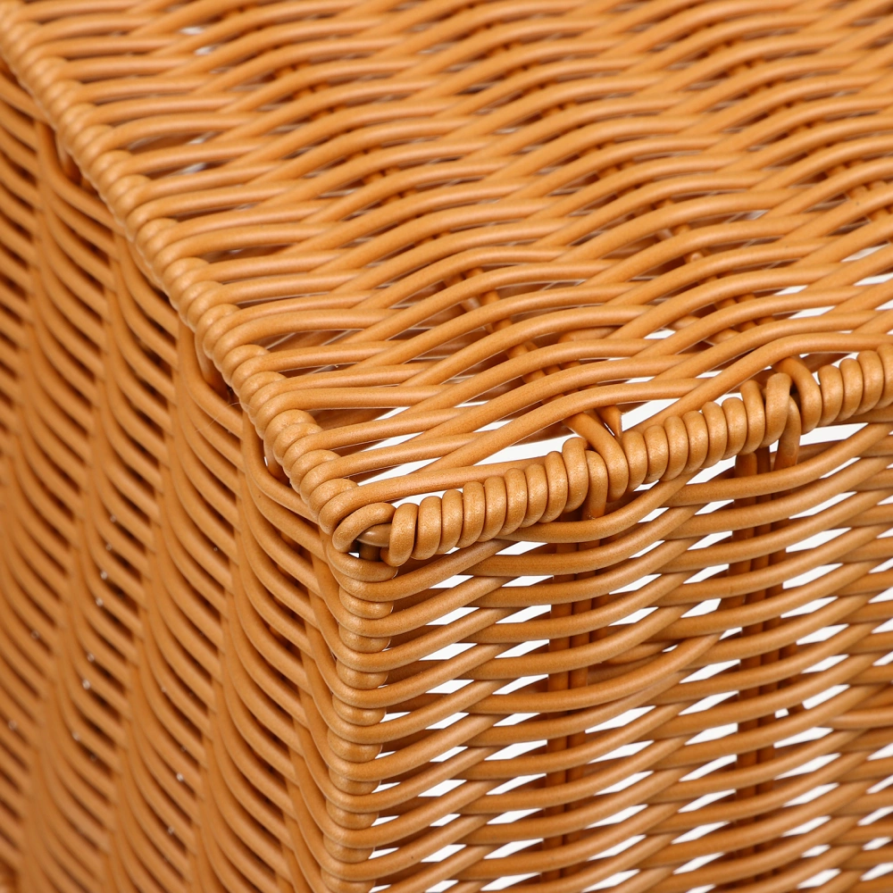 3 Pcs Woven Baskets Simulated Rattan Bread Baskets Fruit Baskets Multifunctional Storage Containers