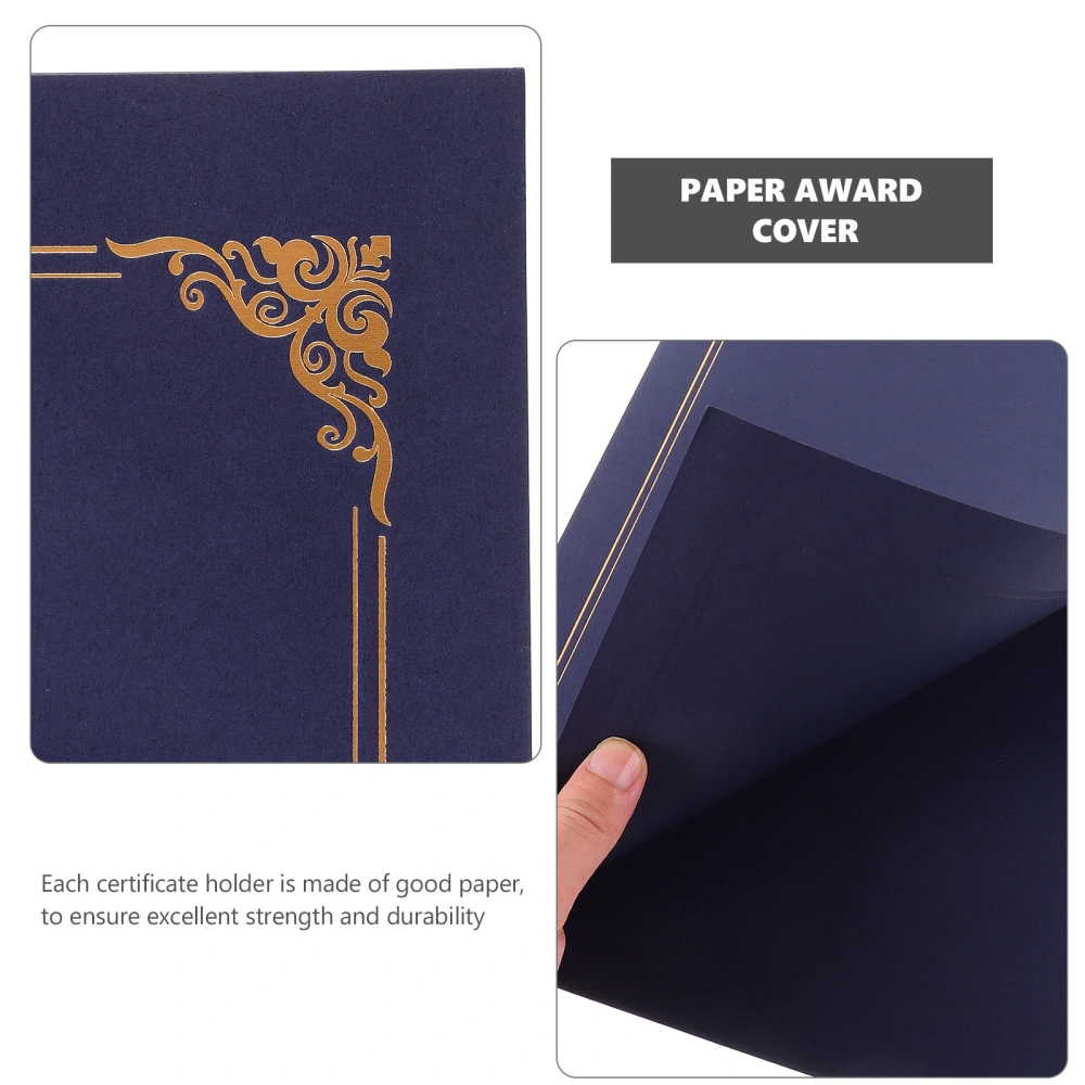 10Pcs Certificate Cover Certificate Holder Decorative Award Certificates Cover Certificate Paper Cover