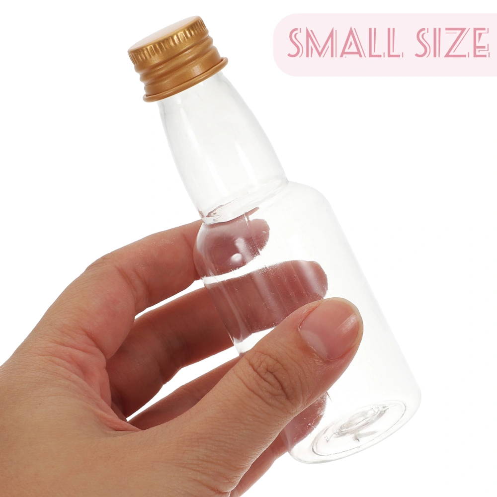 50pcs Mini Liquor Bottles Plastic Small Juice Bottles Empty Mini Alcohol Bottles