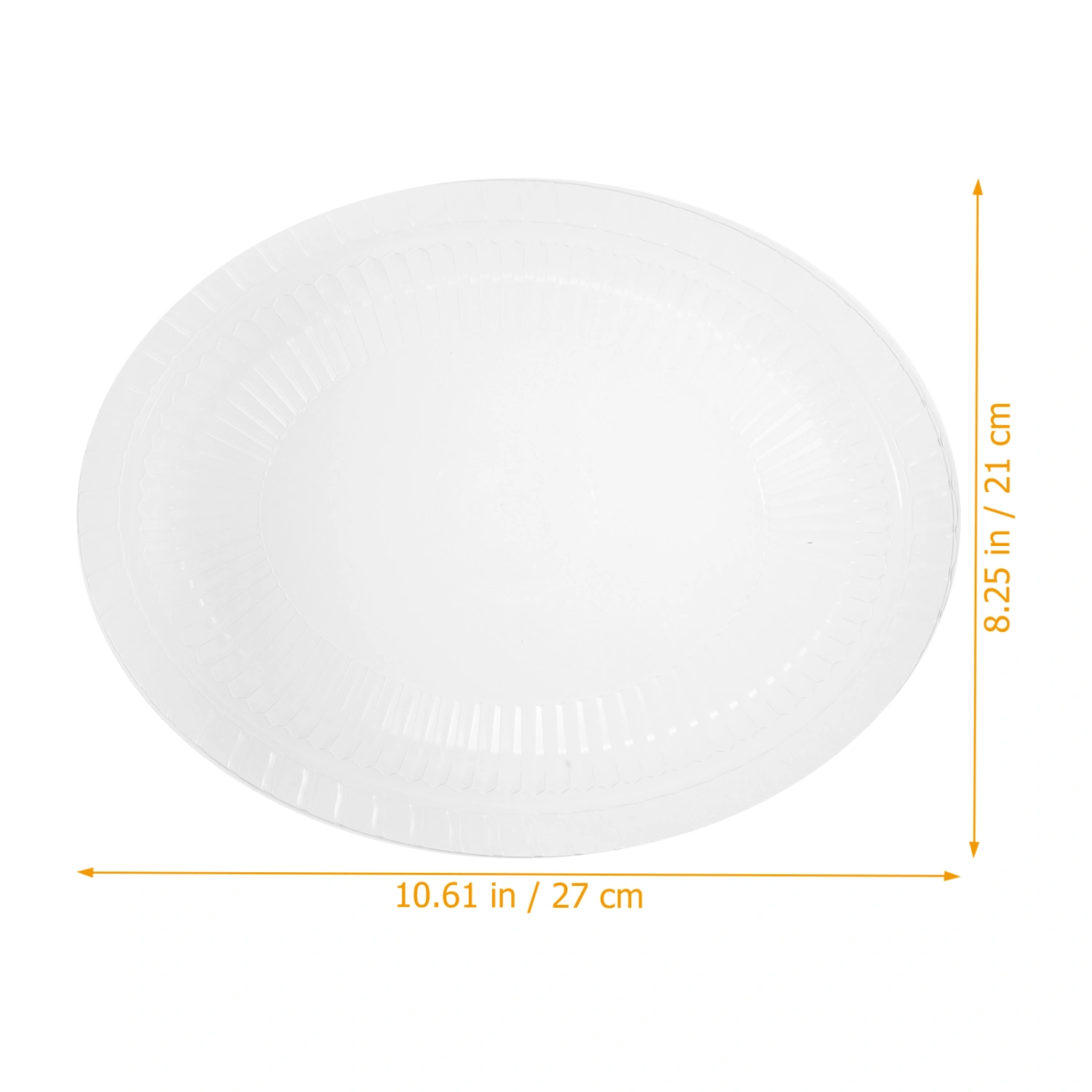 10Pcs Transparent Food Plates Disposable Party Plates Stackable Food Plates Grilled Food Plates BBQ Plates