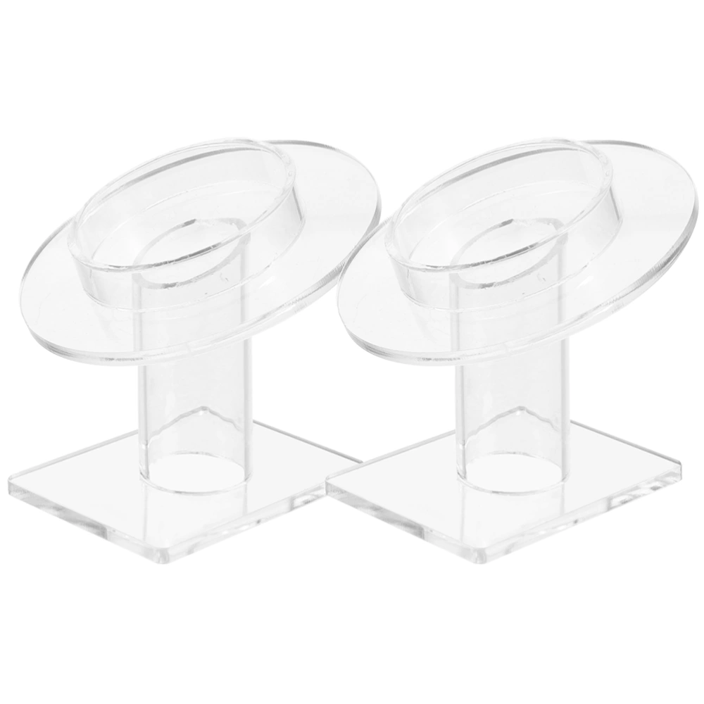 2pcs Acrylic Bracelet Holder Jade Bracelet Display Rack Transparent Bracelet Display Holder