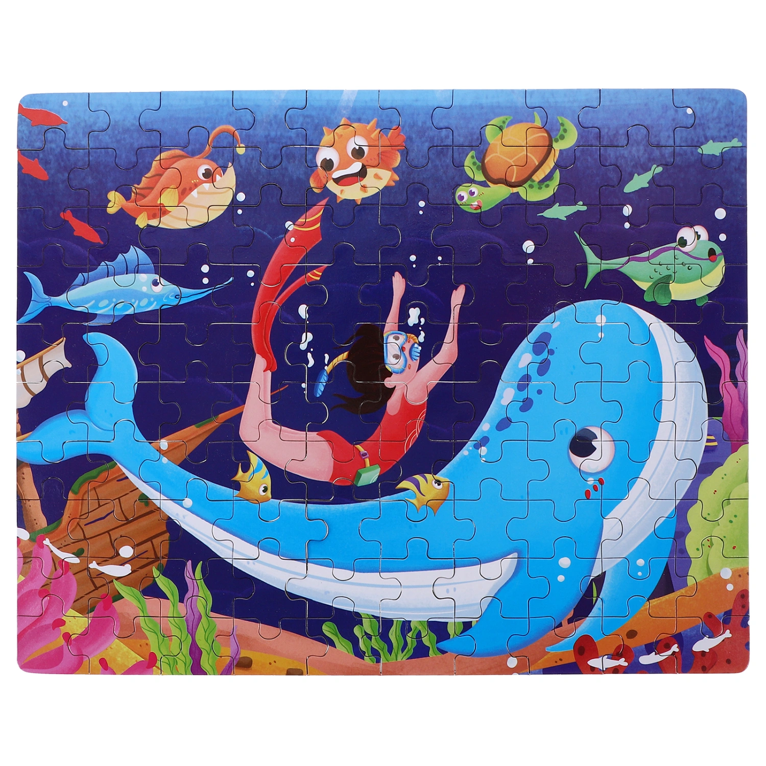 1 Set Paper Puzzles for Toddlers Paper Sea World Puzzle Paper Puzzles for Toddlers Preschool Puzzles