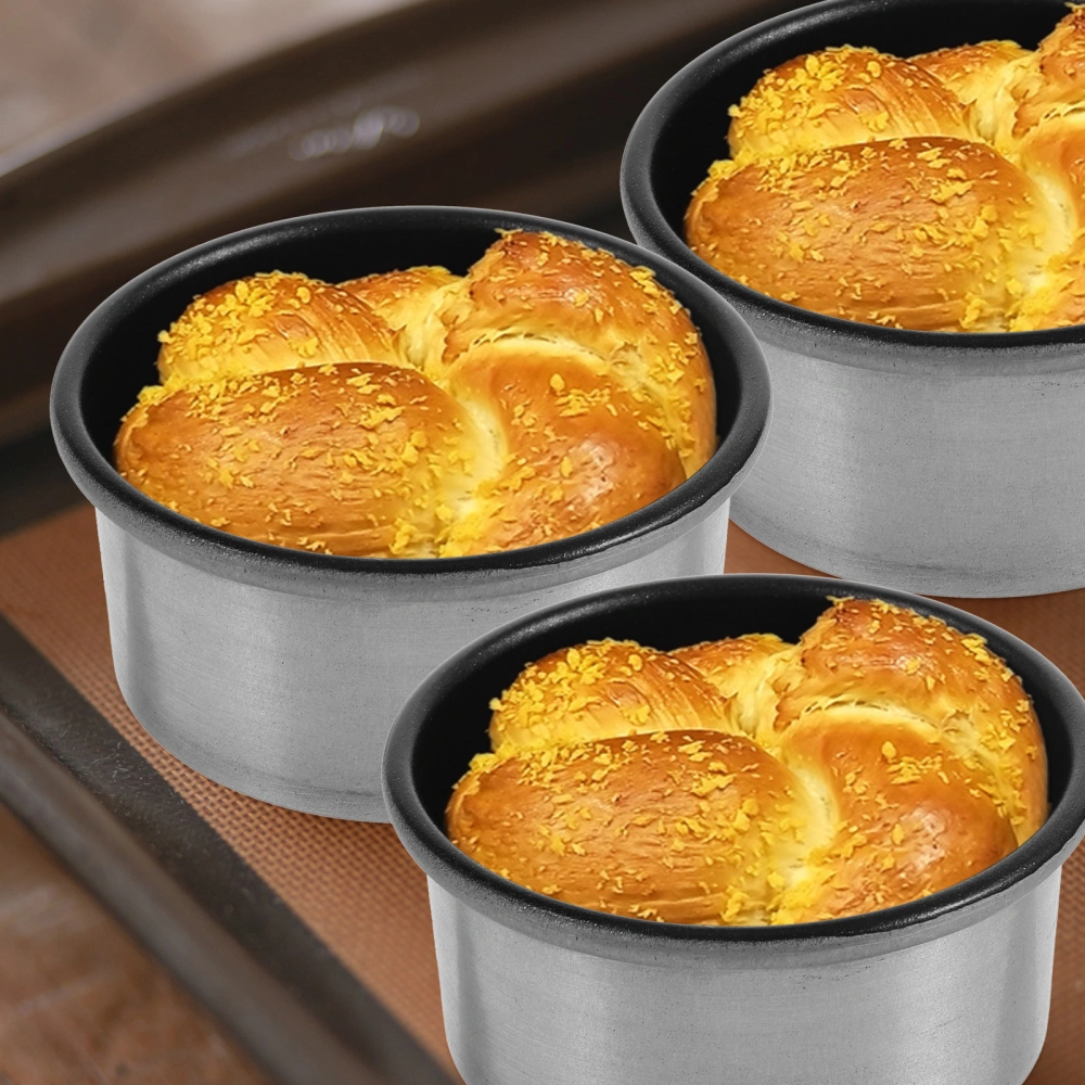 Mini Cake Pan Metal Cake Mold Aluminum Round Bread  Pan Cheese Cake Baking Nonstick Pan