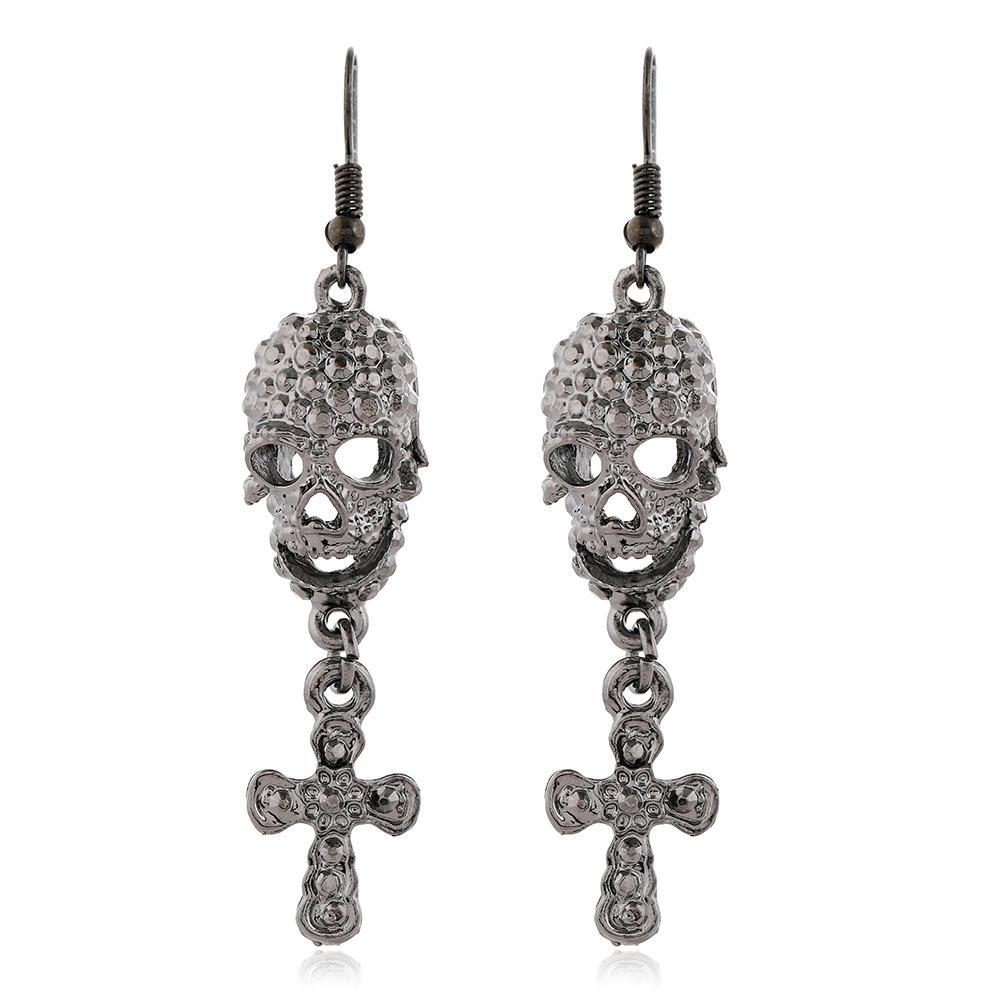 1 Pair Gothic Earrings Dangle Earrings Skeleton Earrings Punk Ear Jewelry Women Earrings