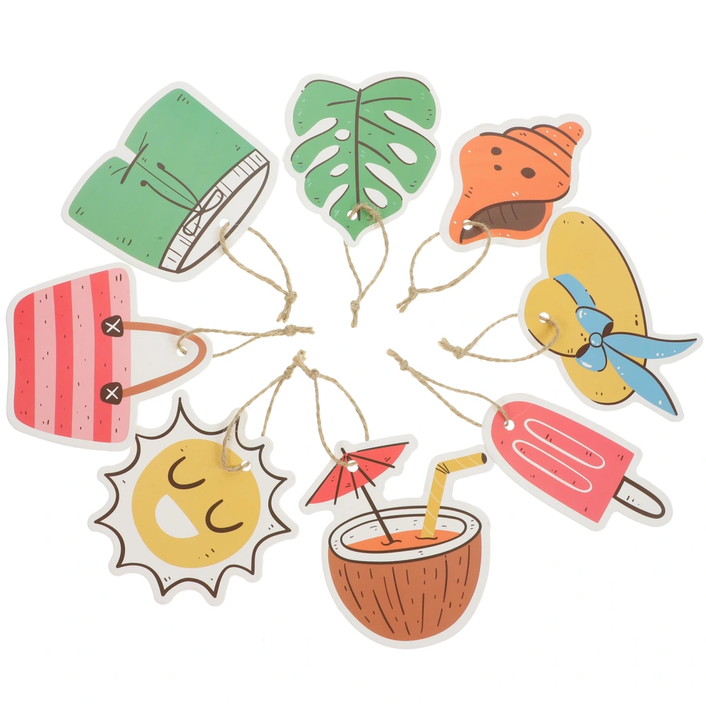 16pcs Luau Hawaiian Decorations Beach Party Hanging Decorations Hawaiian Ceiling Decorations