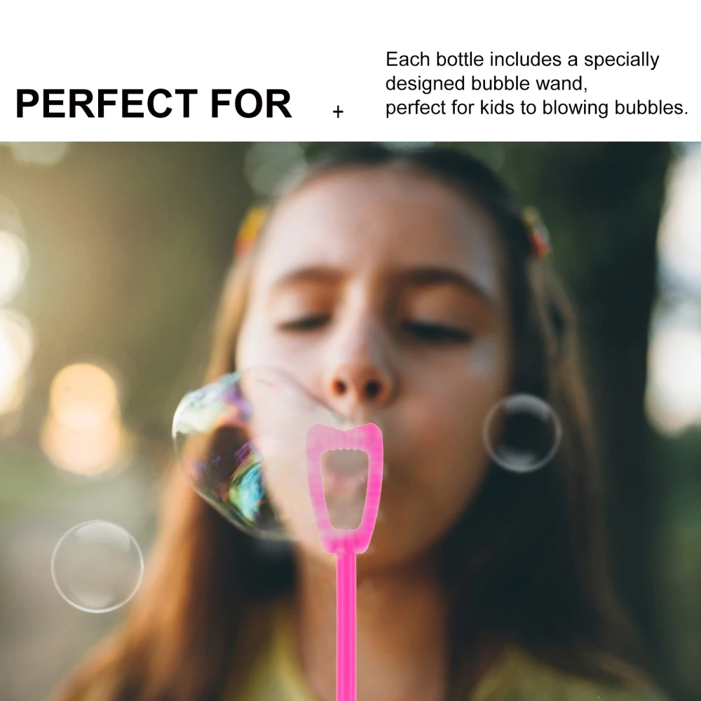 30pcs Empty Blowing Bubble Bottles Cartoon Bubble Sticks Bubble Wands Containers