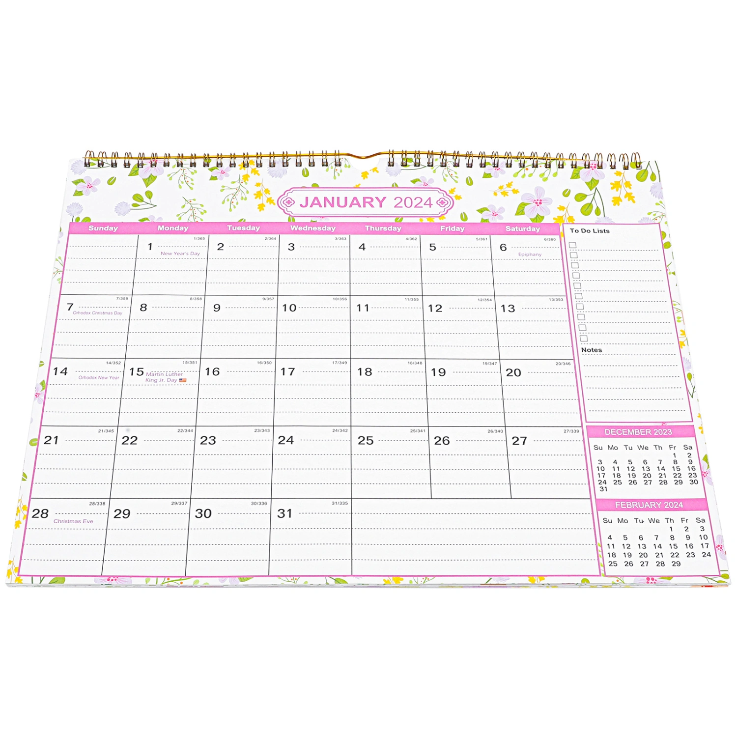 Countdown Calendar English Wall Calendar Monthly Calendar Wall Hanging Calendar for Home