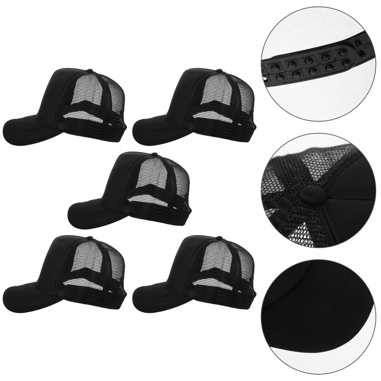 5pcs Heat Transfer Baseball Caps Blank Printing Hats Sublimation Baseball Hats