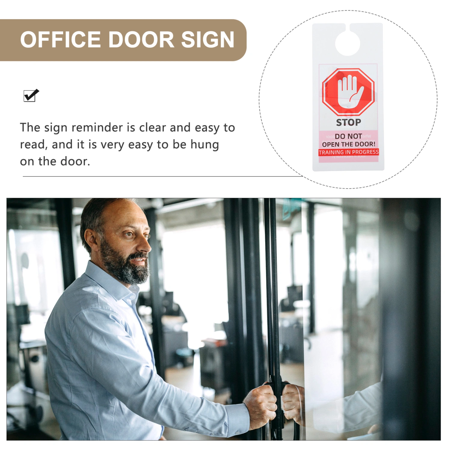 10Pcs Please Don't Open Door Sign Dual Sided Door Hanger Sign Please Don't Open The Door Signs