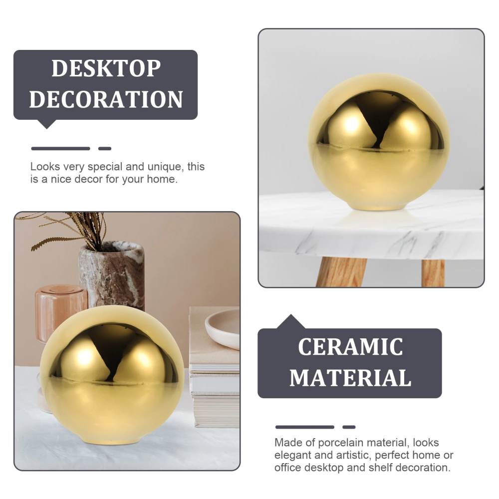 Nordic Ceramic Ball Ceramic Ball Statue Sculpture Decoration for Living Room Office Shelf Table Centerpiece