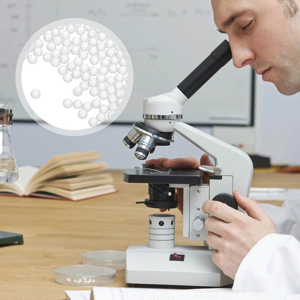 2000pcs Mini Clear Glass Balls Solid Glass Ball Small Glass Sphere for Chemical Laboratory